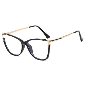 2024ใหม่กรอบแว่นตาแมวกล่องใหญ่อารมณ์ย้อนยุคสามารถติดตั้งกับสายตาสั้นกรอบแว่นตาแบนป้องกันสีฟ้า - Product Image 1