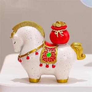 2026 Novità: Elegante Decorazione da Tavolo in Stile Cinese, Regalo per l'Ufficio, Ornamento Zodiacale Anno del Cavallo - Product Image 2