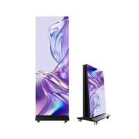 Écran d'affichage LED pliable P1.25 P1.53 P1.86 P2 P2.5, affichage numérique vertical pour publicité LED