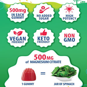 Gomitas Masticables de Magnesio <span class=keywords><strong>Sin</strong></span> <span class=keywords><strong>Azúcar</strong></span>, Suplemento para Niños, Gomitas para Dormir con Magnesio para Niños y Adolescentes, Apoyo para el Sueño, el Estado de Ánimo y los Músculos - Product Image 4