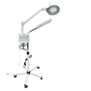 2 in 1 büyüteç güzellik yüz buhar makinesi makinesi iyonik yüz buhar makinesi 5X büyüteç lamba katlanabilir kol Mist Salon SPA - Product Image 1