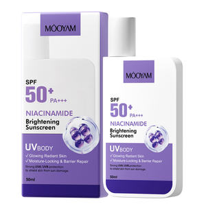 Productos Coreanos para el Cuidado de la Piel de Marca Privada OEM, Protector Solar UV, Crema Solar Resistente al Agua, Protector Solar con Nicotinamida, FPS 50 - Product Image 1