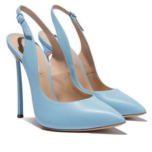 Scarpe con Tacco Alto da Donna in <span class=keywords><strong>Pelle</strong></span> PU Brevettata con Logo Personalizzato, Tacco a Spillo 8cm, Tendenza Moda Estiva, Punta Affusolata Resistente - Product Image 5