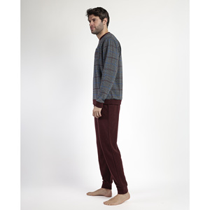 ADMAS MAGNIFIC Pyjama à manches longues Royals pour homme Vêtements de nuit confortables - Product Image 3