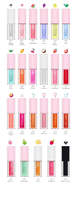 Huile à lèvres rose mate végane personnalisable avec logo, effet repulpant, base minérale liquide, 30 MOQ, marque privée