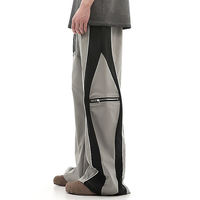 Pantalon de survêtement décontracté taille mi-haute pour homme, coupe droite ample, avec cordon de serrage, en nylon – Grande Vente