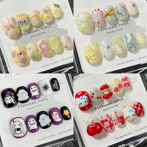 100 estilos, <span class=keywords><strong>piedras</strong></span> ostentosas de lujo personalizadas, prensa en las <span class=keywords><strong>uñas</strong></span>, corazón redondo corto, perla, Punta francesa, <span class=keywords><strong>uñas</strong></span>, manicura, palo acrílico en las <span class=keywords><strong>uñas</strong></span> - Product Image 3