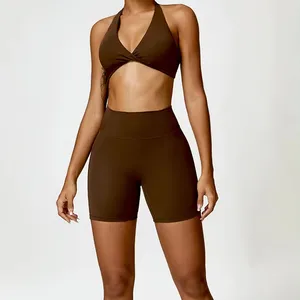 Traje de gimnasio personalizado RunningLine-Pantalones de Yoga de cintura alta de secado rápido para levantamiento de glúteos XL/XXL Tops Body Venta al por mayor Ropa de fitness