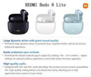 Audífonos <span class=keywords><strong>Xiaomi</strong></span> Redmi <span class=keywords><strong>Buds</strong></span> 8 <span class=keywords><strong>Lite</strong></span> con Reducción de Ruido IA, 36 Horas de Duración de la Batería, BT5.4, Control Táctil, Resistentes al Agua, para Auriculares TWS - Product Image 4