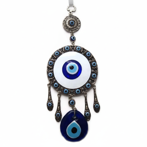 ORNEMENT MURAL EN VERRE EVIL EYES 11X28 cm Décoration murale intrigante - Product Image 2