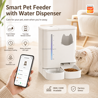 Distributeur automatique intelligent pour animaux de compagnie (chats et chiens) 5L, compatible Tuya App, WiFi, contrôle des portions temporisé, enregistrement vocal, écologique et moderne