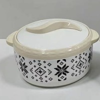Tazón Aislado con Asa en Forma de S de 1.5L, 2L, 2.5L, Vajilla para el Festival Eid, Calentador Térmico de Alimentos, Utensilios de Cocina para el Hogar, Nigeria