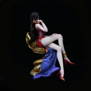Figurine de collection en PVC de 25 cm, 2 couleurs, personnage de dessin animé <span class=keywords><strong>sexy</strong></span>, poupée en position assise, figurines d'anime <span class=keywords><strong>Boa</strong></span> Hancock <span class=keywords><strong>One</strong></span> <span class=keywords><strong>Piece</strong></span> - Product Image 2