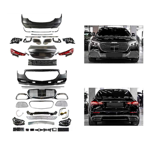Modificación de coche 2016-2018, actualización de parachoques delantero, parrilla, parachoques trasero, portón trasero, luces traseras, kit de carrocería para Benz W213 - Product Image 1