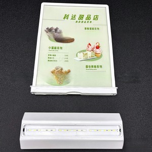 Hai mặt hình chữ nhật LED hộp đèn máy tính để bàn có thể sạc lại tùy chỉnh kích thước <span class=keywords><strong>menu</strong></span> Poster khung văn phòng thanh Nhà xe công ty Mall - Product Image 6