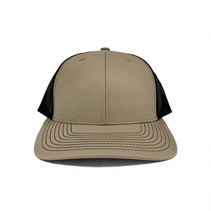 Adjustable Logo & Color 6 Panel Structured Khaki Mesh Trucker <b>Hat</b> 6-Panel Casual Spring <b>Summer</b> Style for Adults Made in Vietnam - Product Image 1
