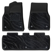 Tapis de sol double couche pour Tesla Model Y 2026, haute qualité, résistant à l'usure, surface en tapis de soie, pour l'intérieur de la voiture