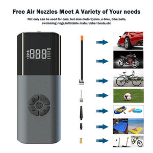 ポータブル150PSIエアコンプレッサー正確な圧力LCDディスプレイタイヤインフレーターカーオートバイ自転車用ワンクリックスマートポンプ詳細 - Product Image 6