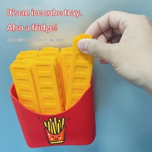 Bandeja de silicona personalizable con logo para helados de patata, cubitos de hielo, patatas fritas caseras DIY y patatas fritas congeladas - Product Image 1