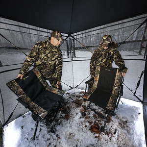 Tente de chasse portable 3-4 personnes, une chambre, en Oxford 150D, camouflage silencieux 360°, avec porte battante pour la chasse au canard - Product Image 6