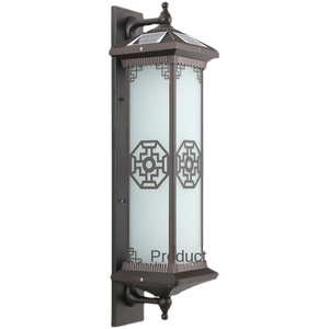 Lampe murale extérieure de style chinois traditionnel super lumineuse, LED en fer, étanche, blanc chaud 3500K, garantie 10 ans, dimmable pour - Product Image 2