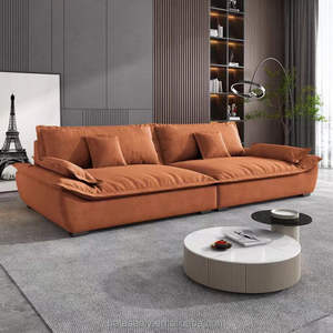 Moderne Italiaanse Zeilboot Geïnspireerde Stoffen Bank-Minimalistisch Design Slappe Comfort Voor De Woonkamer - Product Image 6