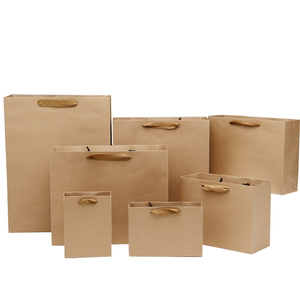 Quà Tặng Dày Màu Nâu Bán Chạy Túi Giấy Kraft Đáy Vuông Túi Đóng Gói Bó Hoa Có In Logo Tay Cầm Phẳng - Product Image 6