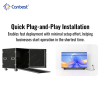 Écran LED souple Canbest P1.86 Ultra HD Gob, 600 cd, 1,8 mm, pour réception, tout-en-un, affichage LED souple pour salle d'exposition automobile