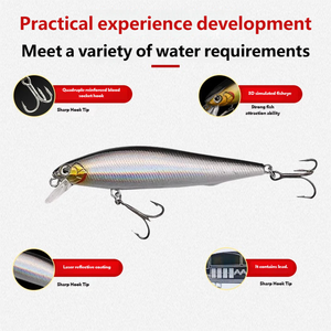<span class=keywords><strong>Leurre</strong></span> VIB à hameçons renforcés, lancer longue portée, pêche en eau douce, appâts pour eaux moyennes, métal, Black Bass, Sea Bass, Croaker, Bream - Product Image 6