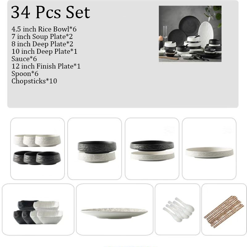 ชุดสีขาว 34 ชิ้น