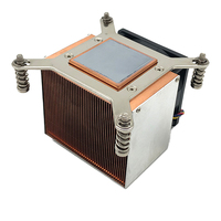 COOLSERVER LGA2011 2U6C-S Boîtier d'ordinateur Refroidisseur d'air Refroidissement du processeur Silencieux Deux roulements à billes Ventilateur en cuivre et aluminium 110W 52dBA