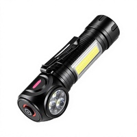 Lampe de travail LED COB rechargeable, lampe torche magnétique, lampe de travail rotative avec clip pour atelier, réparation automobile, camping