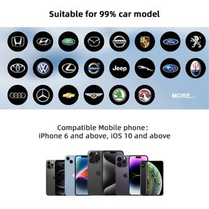 อะแดปเตอร์ CarPlay แบบไร้สายและ Android อัตโนมัติ USB dongle Ai BOX ระบบนำทางแผนที่เพลงควบคุมด้วยเสียงอะแดปเตอร์ CarPlay แบบไร้สาย - Product Image 5