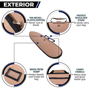 Bolsa plegable de gran capacidad para deportes de surf al aire libre, <span class=keywords><strong>funda</strong></span> duradera para tabla de surf, bolsa de viaje, bolsa de transporte portátil ligera para tabla de surf - Product Image 4