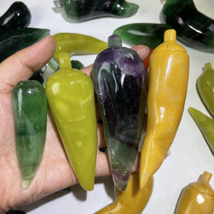 Vente en gros de poivre en cristal sculpté à la main en pierre de roche naturelle pour la décoration intérieure - Product Image 4