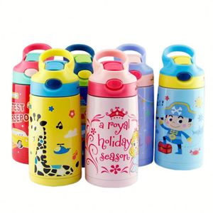 Botella de Agua Térmica Infantil de Acero Inoxidable de Doble Pared con Logotipo Impreso, 400 ml, Libre de BPA, Disponible en Fábrica - Product Image 1