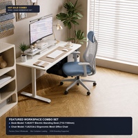 Bureau assis-debout commercial à double moteur, capacité de charge 120 kg, cadre télescopique à pieds ronds, table motorisée blanche pour ordinateur