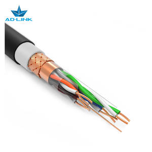 Çin Fabrikası Katı Bakır Çıplak Bakır 1000ft Siyah <span class=keywords><strong>SFTP</strong></span> Cat6a <span class=keywords><strong>Sftp</strong></span> Çift Kılıflı Dış Mekan 305m 23awg Ağ Kablosu - Product Image 5