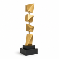 Trophée en métal Wicket avec design pyramidal en spirale bronze, gravé, récompense sportive personnalisée pour les cadeaux de salon professionnel