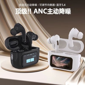 Auriculares Bluetooth Inteligentes con Pantalla Táctil, Cancelación de Ruido ANC, Auriculares Inalámbricos con Carga Tipo C y Pantalla Digital - Product Image 5
