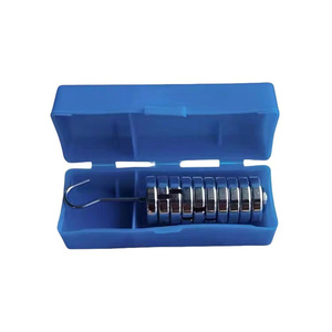 Pesas de acero ranuradas Veidt M1 de 50g, 100g, 500g, suministro directo de fábrica, juego de pesas para calibración de básculas con estuche y gancho - Product Image 3