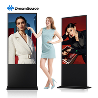 Kiosco de Pantalla Táctil LCD con Gabinete LED de Pie, Tamaño Personalizado 43/49/55 Pulgadas, CMS Basado en la Nube, 1 a 3 Años de Garantía, para Centros Comerciales