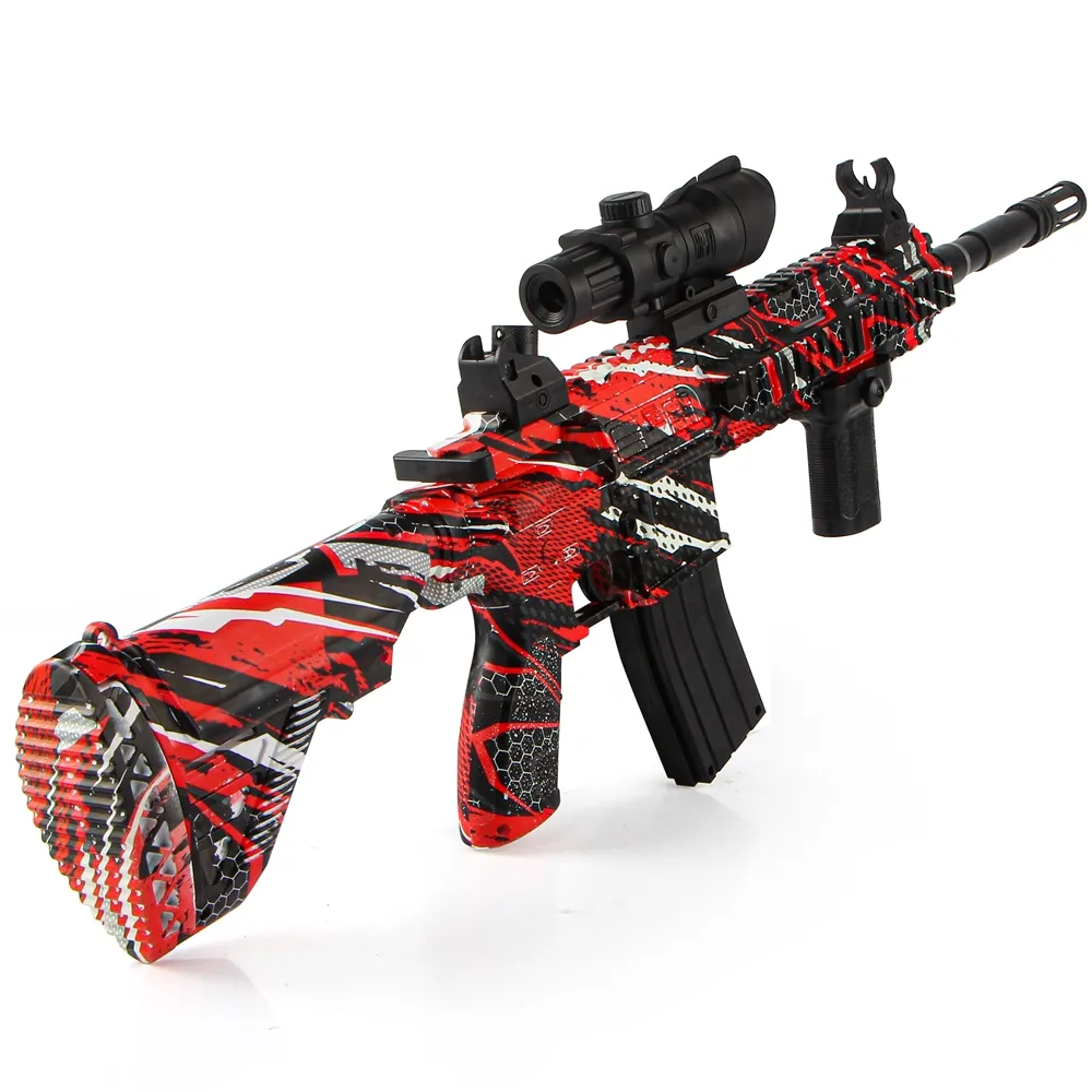 8 Colors BB SplatToy Guns Pistola De Balin Airsoft Gel Ball Gun Electric M416 With 10000 Beads For Kids Adults Outdoor Games