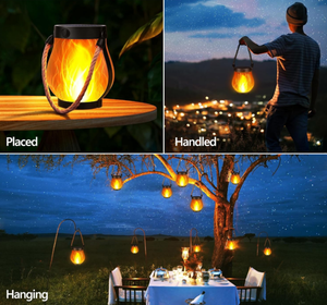 ソーラージュート炎ライトUSB充電式屋外中庭装飾防水吊り下げ多機能照明 - Product Image 5