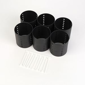 Venta al por mayor de fábrica: 6 unidades/bolsa de rulos de plástico para el cabello, herramientas de peluquería, rulos jumbo con pasadores - Product Image 4