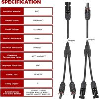 Kit d'outils de prise de fil de câble adaptateur parallèle de branche en Y connecteurs solaires pour faisceau de câblage efficace pour panneaux solaires