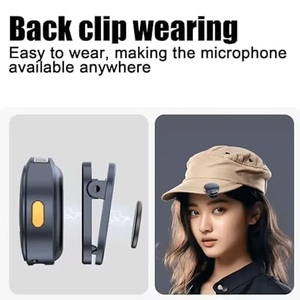 Wireless Lavalier <b>Microphone</b> Professional Podcasting Recording Vlogging <b>for</b> Camera PC Laptop Phones - Product Image 3