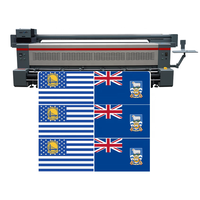 Imprimante industrielle numérique à jet d'encre pour impression textile par sublimation, bannières et drapeaux, jusqu'à 3,2 mètres