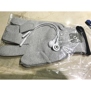 Guanti Conduttivi Elettrici <span class=keywords><strong>in</strong></span> Fibra d'Argento per Massaggio Mani, Unità TENS per Fisioterapia - Product Image 4