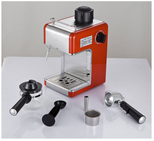 Machine à café électrique portable semi-automatique italienne de haute qualité 800W, 10 tasses, usage domestique, boîte à lait, 1000 grains de café inclus - Product Image 2